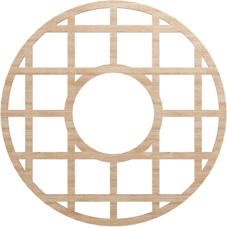 Ekena Millwork O'Neal Wood Fretwork Pierced Ceiling Medallion, Alder, 30"OD x 10 7/8"ID x 1/4"T CMWP30X30X0250ONAL